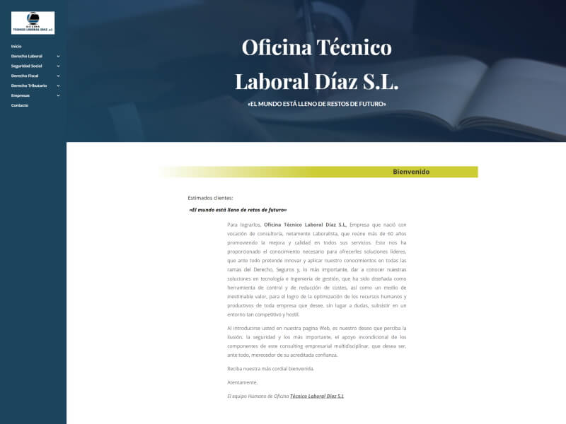 Web Oficina Técnico Laboral Díaz